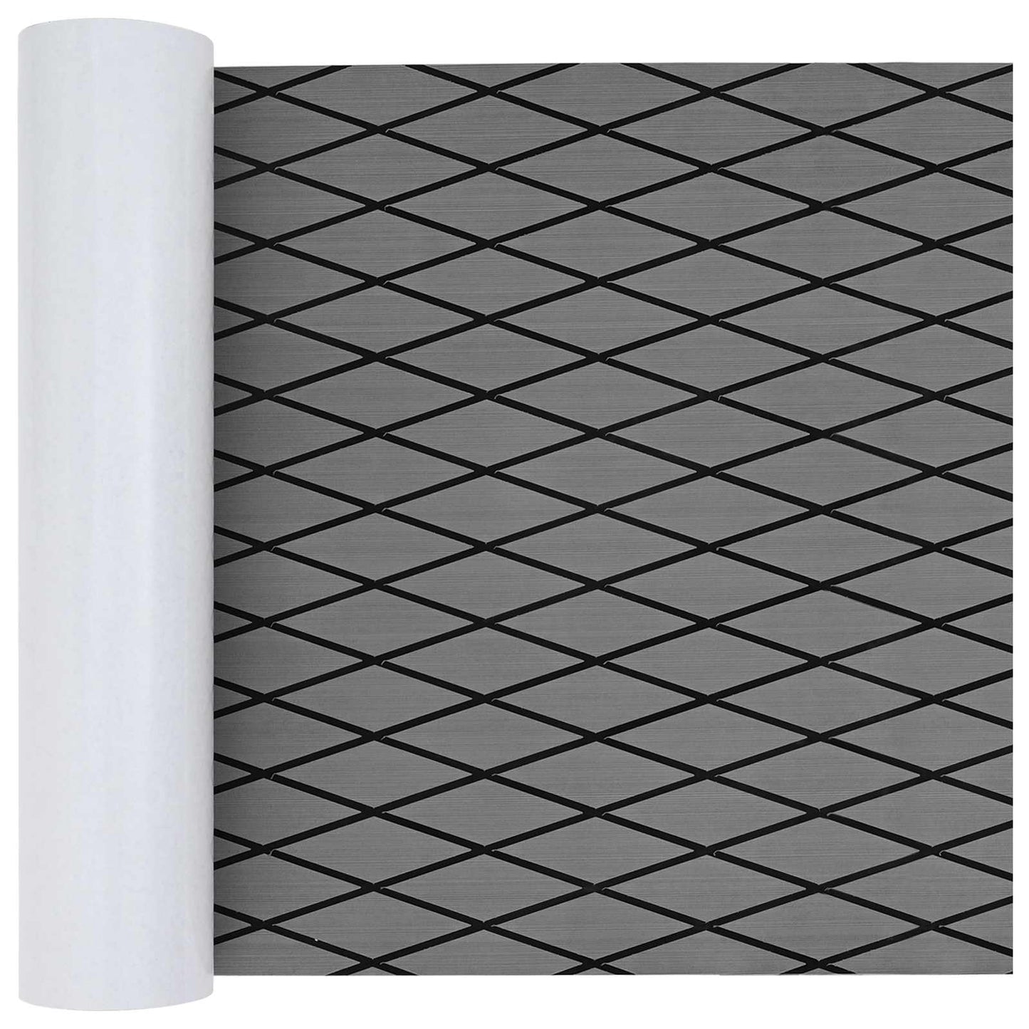 Boat Mat Harlequin Light Grey and Black 190 x 70 cm EVA
