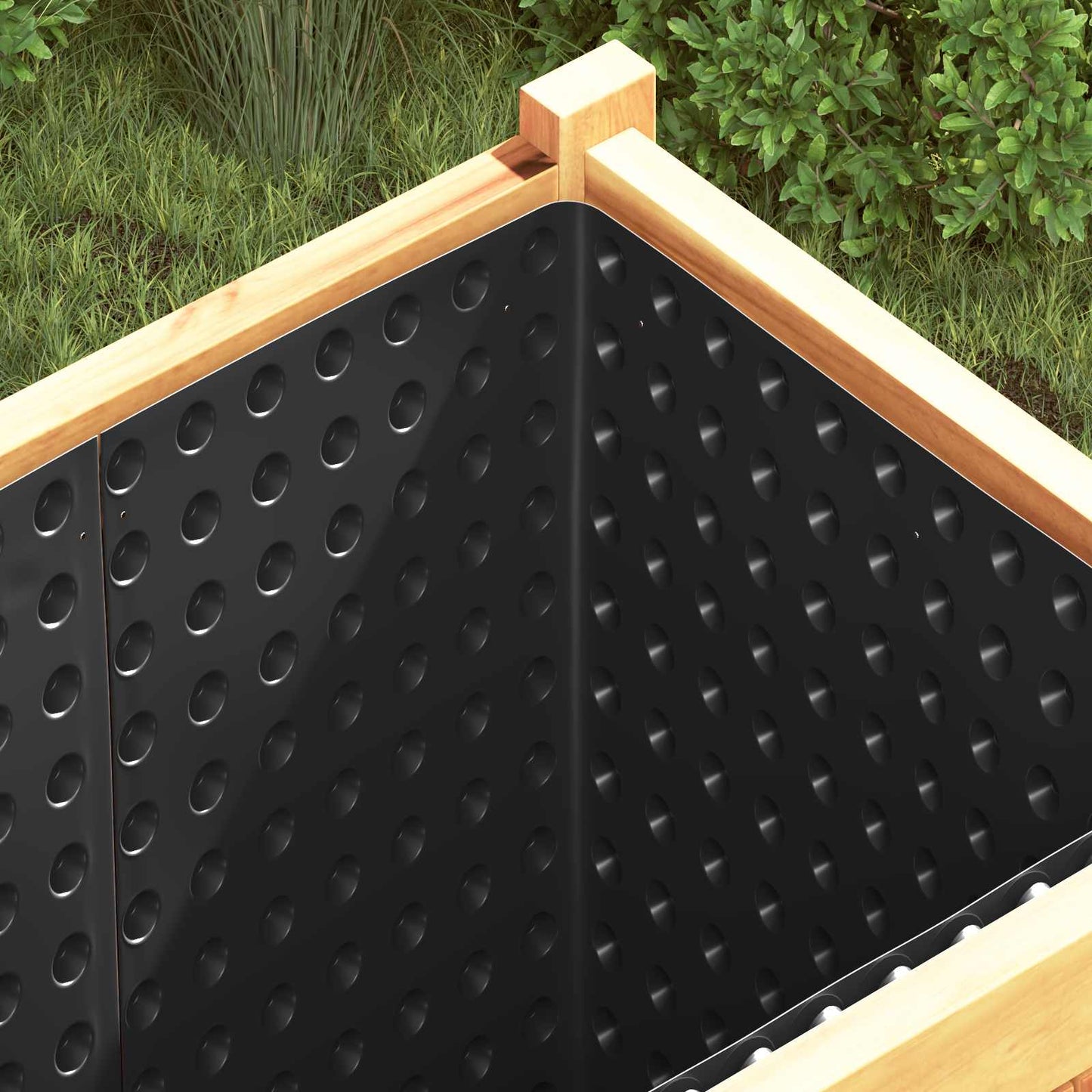 Dimpled Drainage Sheet Black 0.5 x 10 m HDPE