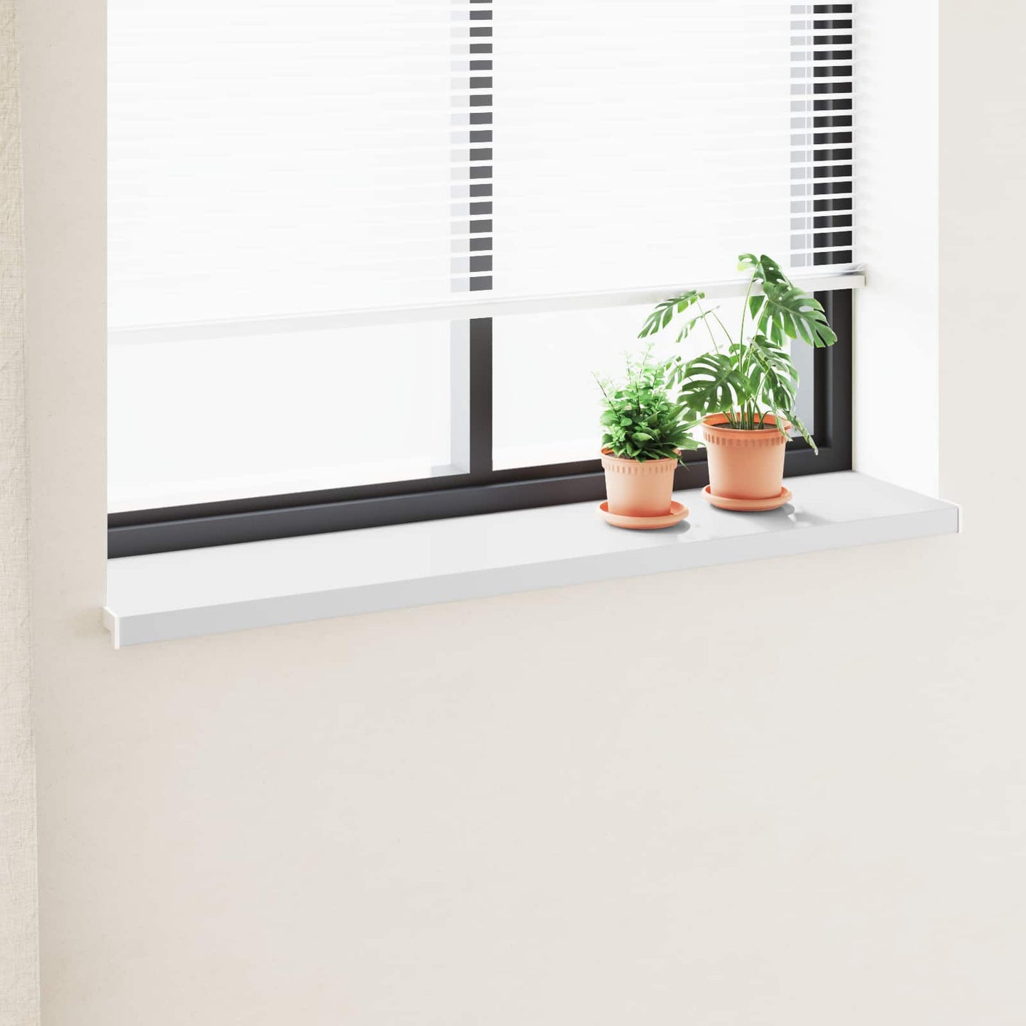 Window Sill White 120 x 30 x 4.5 cm PVC
