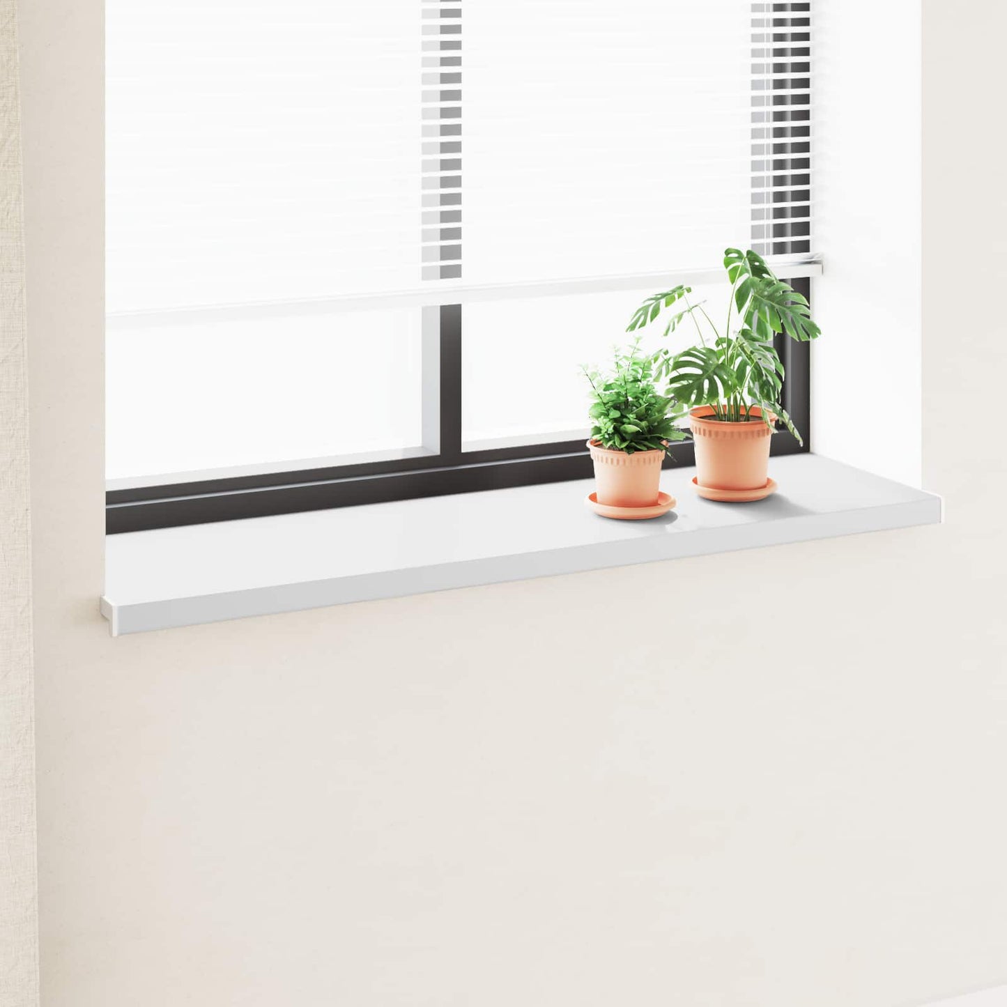 Window Sill White 120 x 40 x 4.5 cm PVC