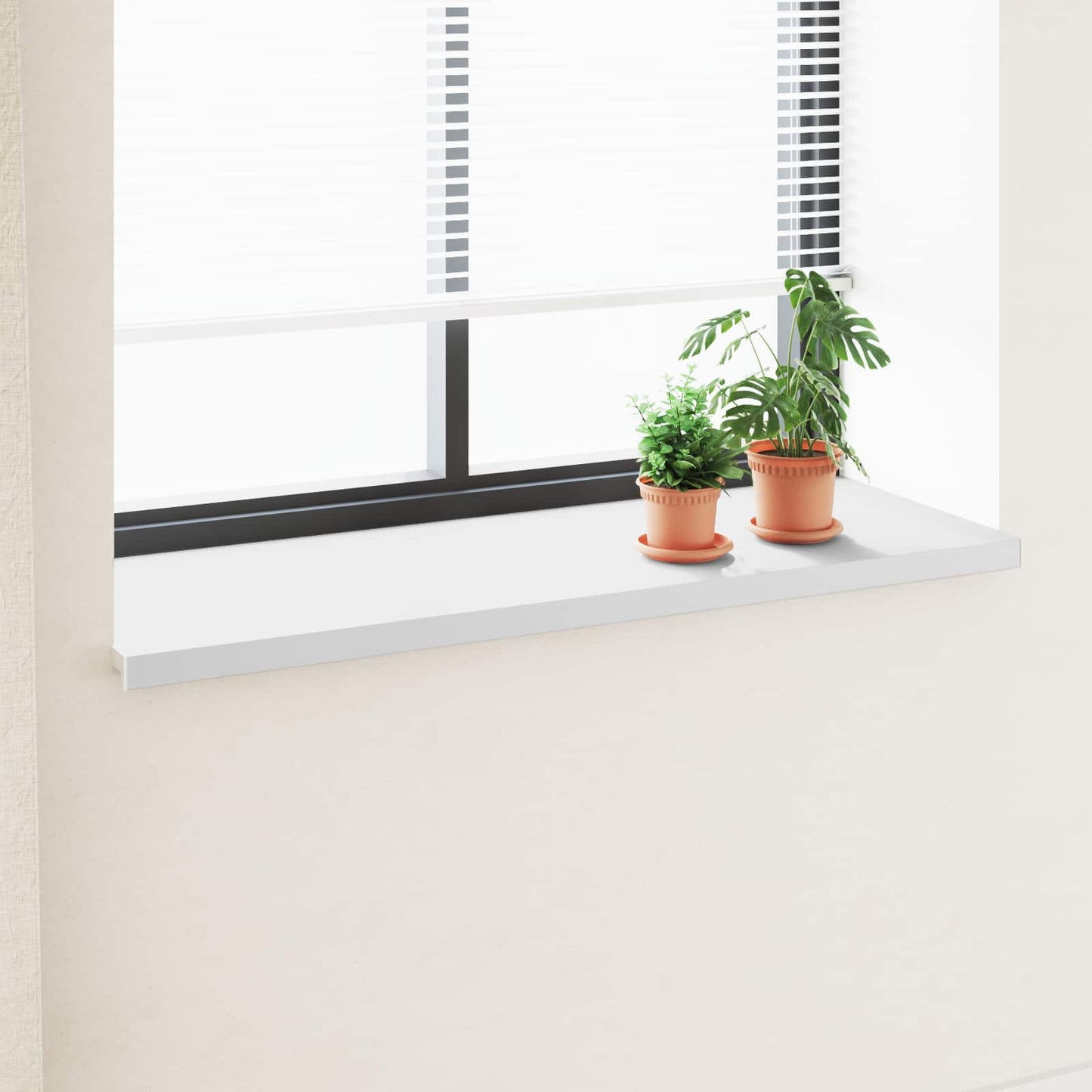 Window Sill White 120 x 50 x 4.5 cm PVC