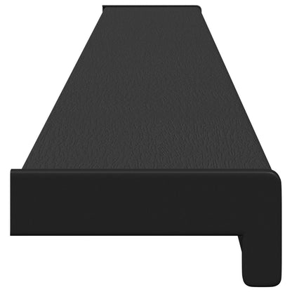 Window Sill Black with wood grain 140 x 10 x 4.5 cm PVC