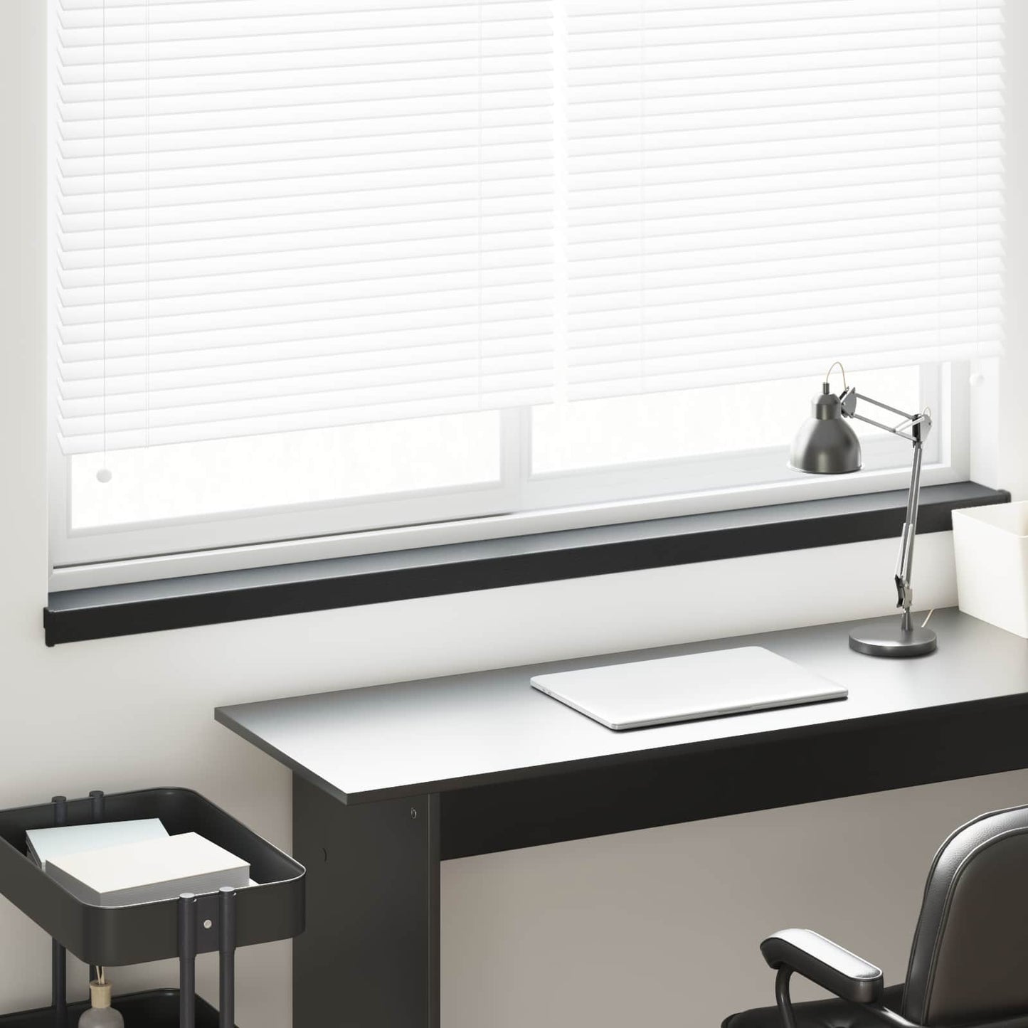 Window Sill Black with wood grain 140 x 15 x 4.5 cm PVC