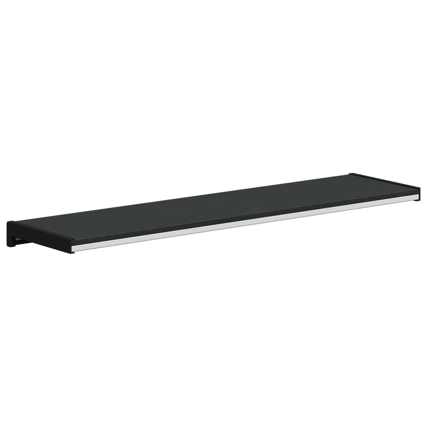 Window Sill Black with wood grain 80 x 20 x 4.5 cm PVC