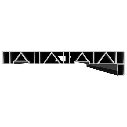 Window Sill Black with wood grain 120 x 25 x 4.5 cm PVC