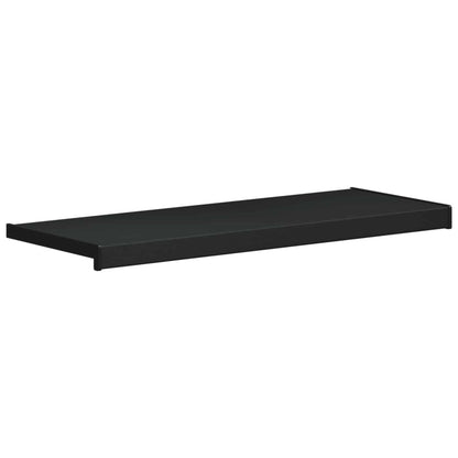 Window Sill Black with wood grain 60 x 30 x 4.5 cm PVC
