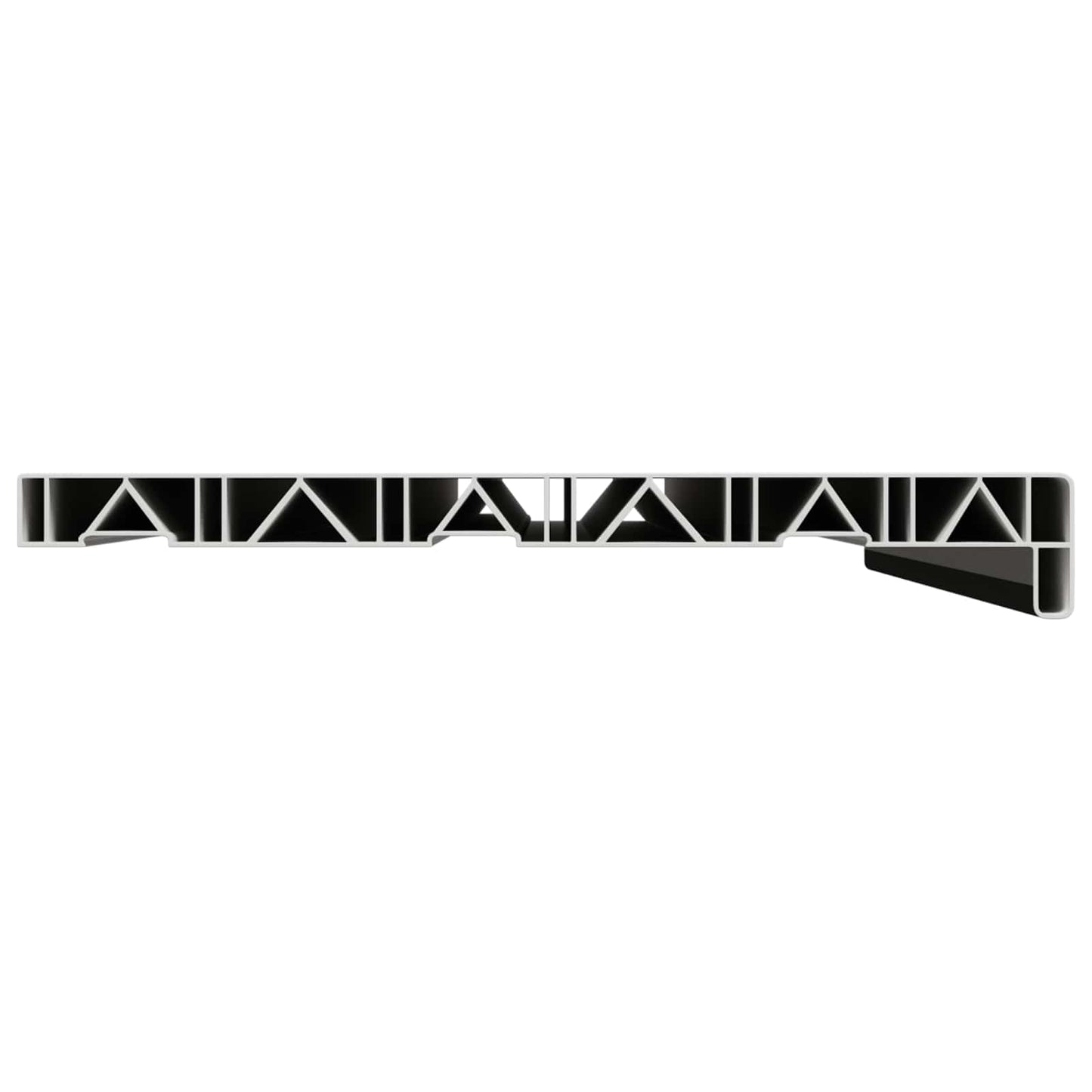 Window Sill Black with wood grain 80 x 30 x 4.5 cm PVC
