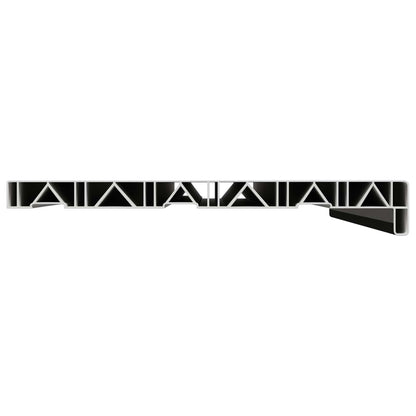 Window Sill Black with wood grain 100 x 30 x 4.5 cm PVC