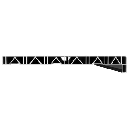 Window Sill Black with wood grain 160 x 35 x 4.5 cm PVC