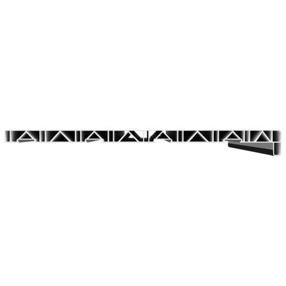 Window Sill Black with wood grain 80 x 40 x 4.5 cm PVC