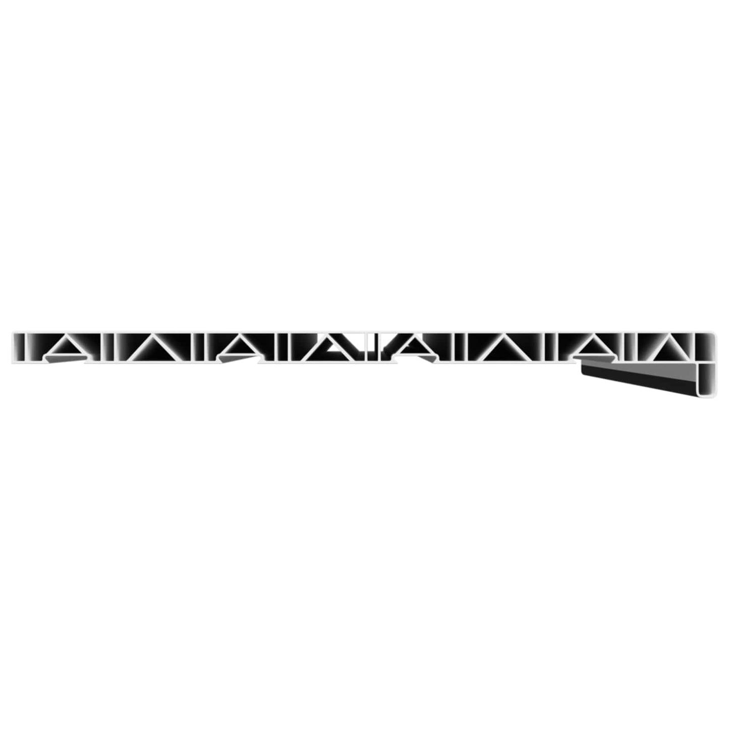 Window Sill Black with wood grain 80 x 45 x 4.5 cm PVC