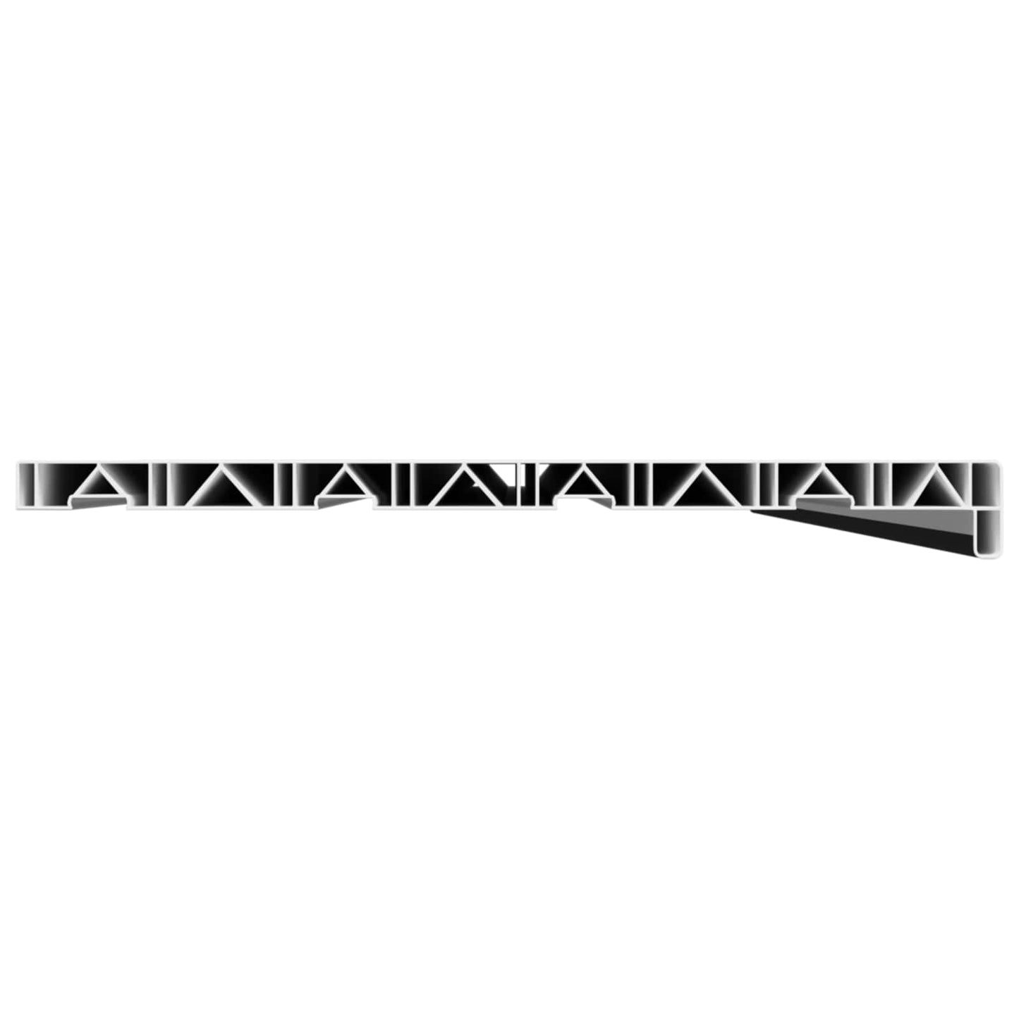 Window Sill Black with wood grain 140 x 45 x 4.5 cm PVC