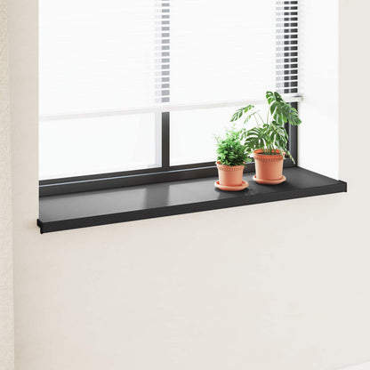Window Sill Black with wood grain 160 x 45 x 4.5 cm PVC