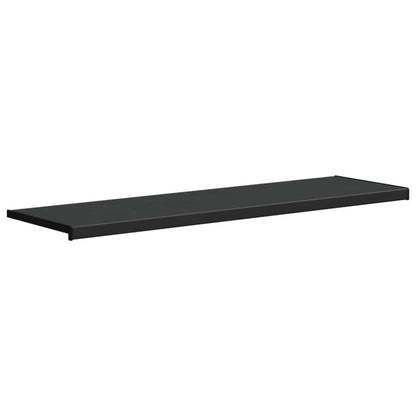 Window Sill Black with wood grain 160 x 45 x 4.5 cm PVC