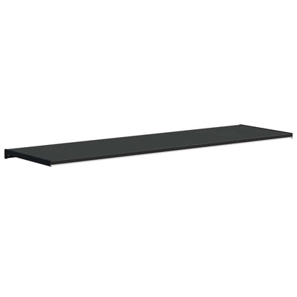 Window Sill Black with wood grain 160 x 45 x 4.5 cm PVC