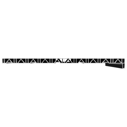 Window Sill Black with wood grain 60 x 50 x 4.5 cm PVC
