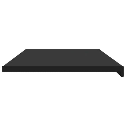 Window Sill Black with wood grain 140 x 50 x 4.5 cm PVC