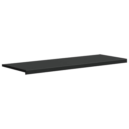 Window Sill Black with wood grain 160 x 50 x 4.5 cm PVC