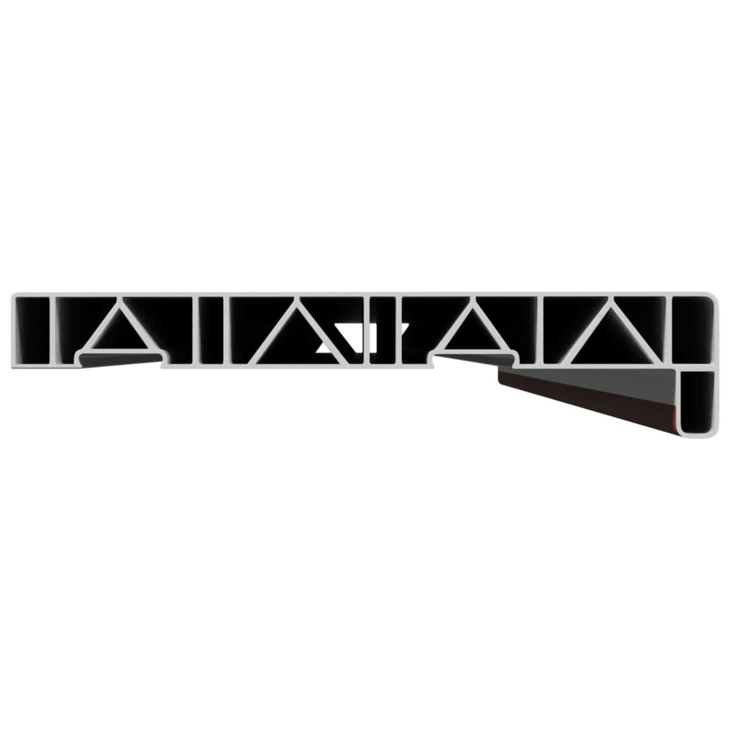 Window Sill Brown wood 120 x 20 x 4.5 cm PVC