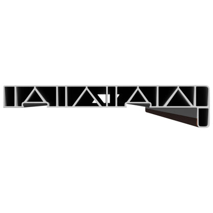 Window Sill Brown wood 120 x 25 x 4.5 cm PVC