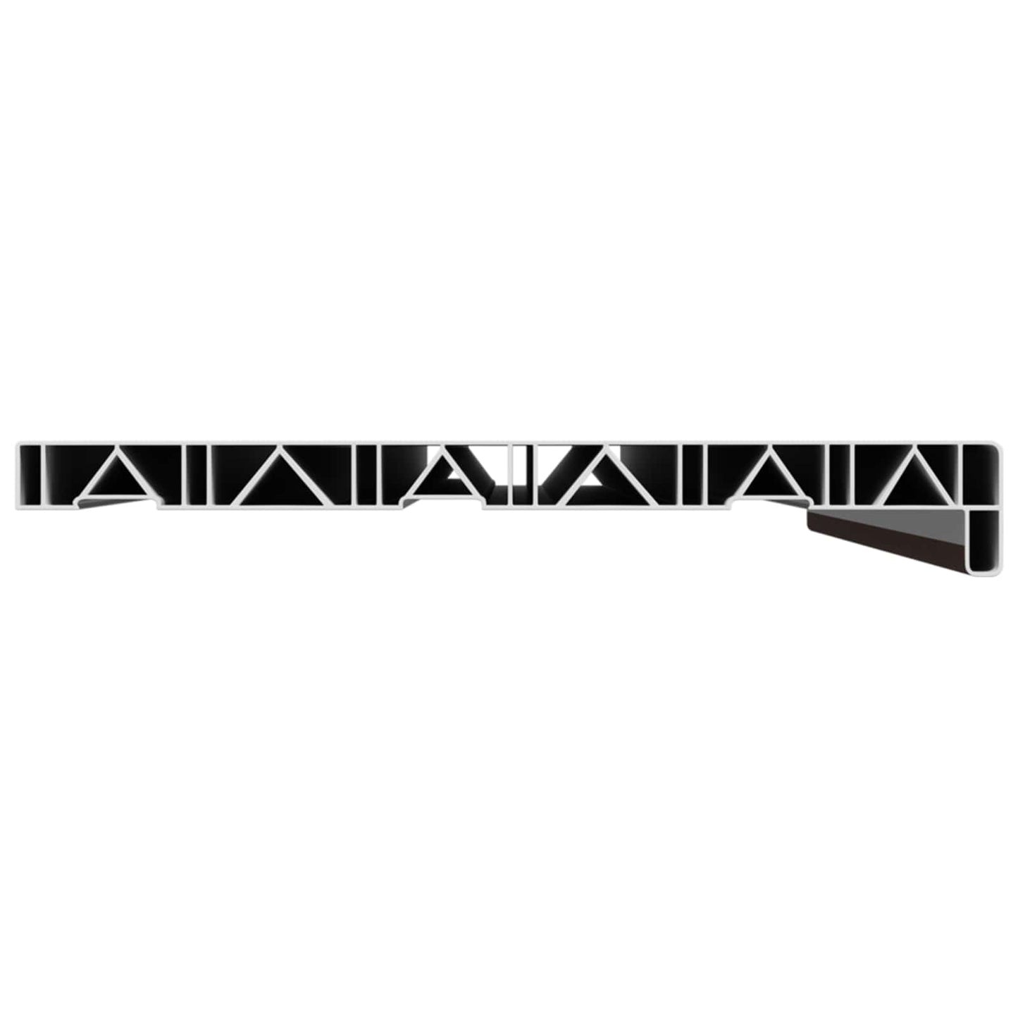 Window Sill Brown wood 80 x 35 x 4.5 cm PVC