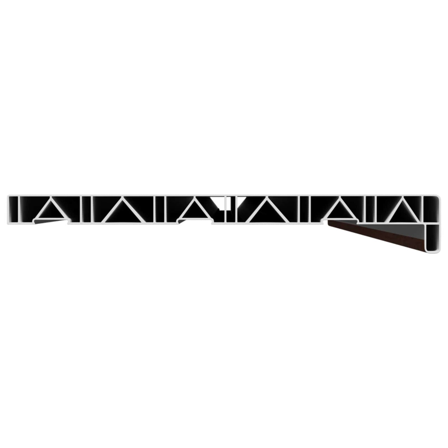 Window Sill Brown wood 120 x 35 x 4.5 cm PVC