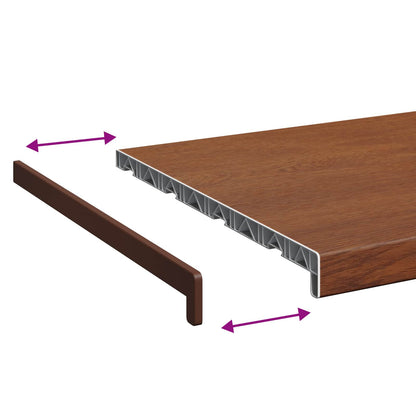 Window Sill Brown wood 160 x 40 x 4.5 cm PVC