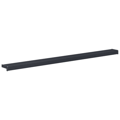 Window Sill Anthracite with wood grain 120 x 10 x 4.5 cm PVC