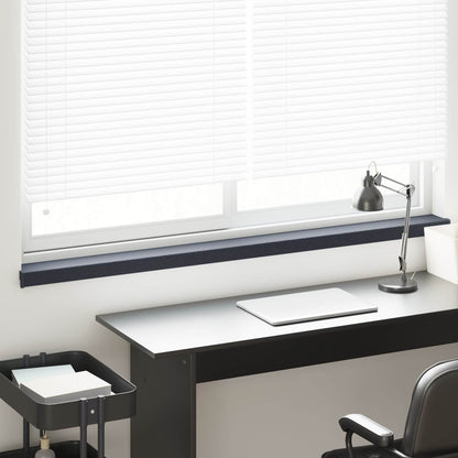 Window Sill Anthracite with wood grain 120 x 15 x 4.5 cm PVC