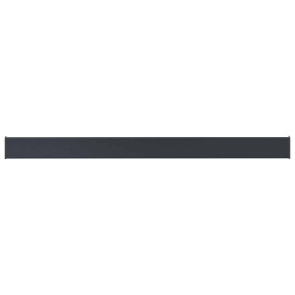 Window Sill Anthracite with wood grain 140 x 15 x 4.5 cm PVC