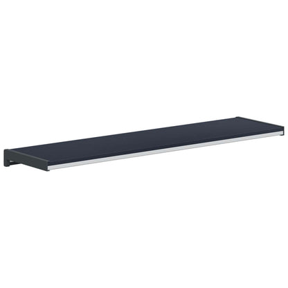 Window Sill Anthracite with wood grain 100 x 20 x 4.5 cm PVC