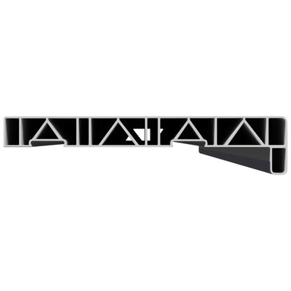 Window Sill Anthracite with wood grain 160 x 20 x 4.5 cm PVC