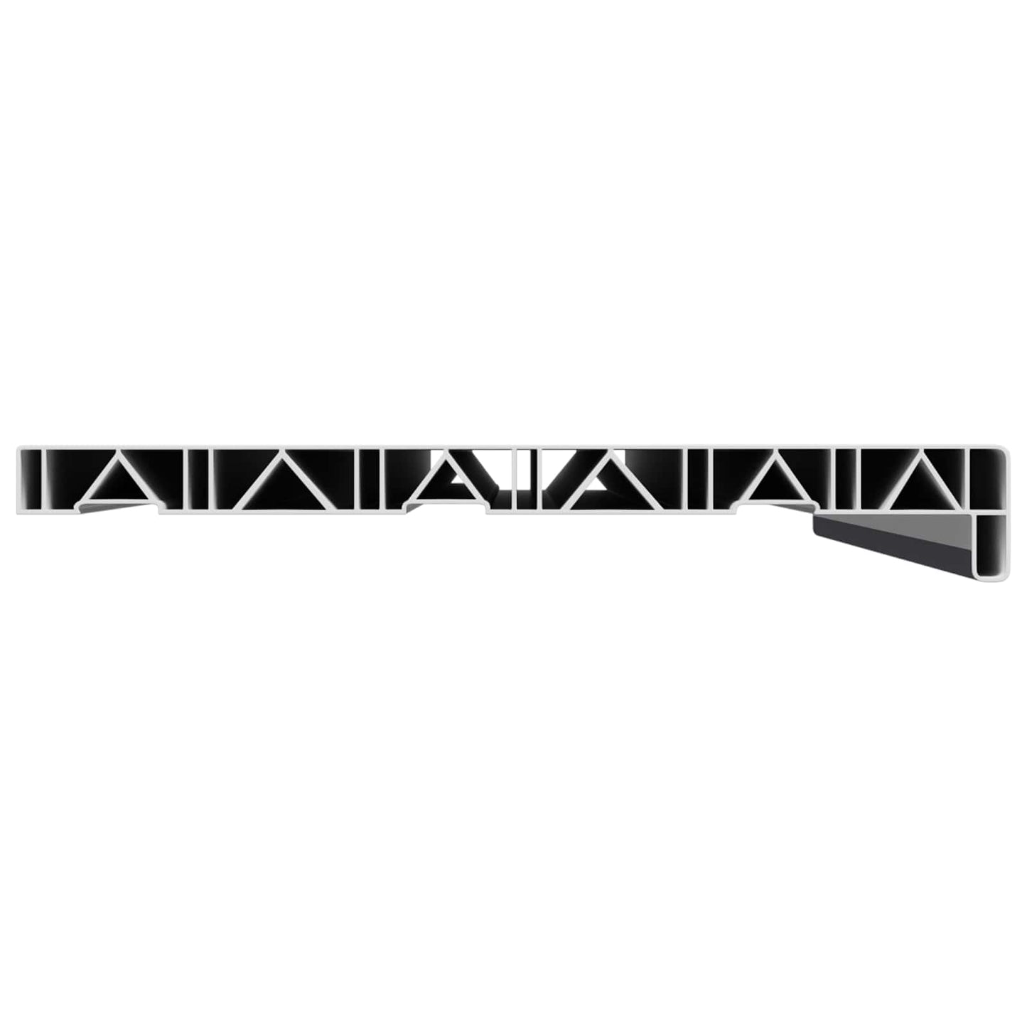 Window Sill Anthracite with wood grain 80 x 30 x 4.5 cm PVC