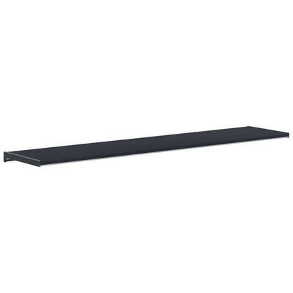 Window Sill Anthracite with wood grain 140 x 35 x 4.5 cm PVC