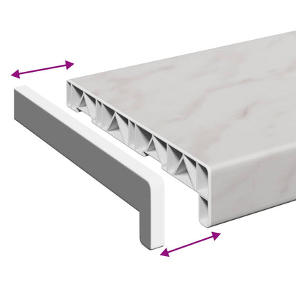 Window Sill Marble texture 160 x 20 x 4.5 cm PVC