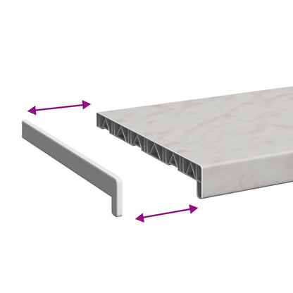 Window Sill Marble texture 60 x 35 x 4.5 cm PVC