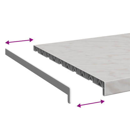 Window Sill Marble texture 120 x 50 x 4.5 cm PVC