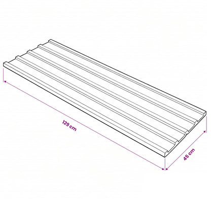 Roof Panel 12 pcs Anthracite 50.79 x 17.72 in Galvanised steel