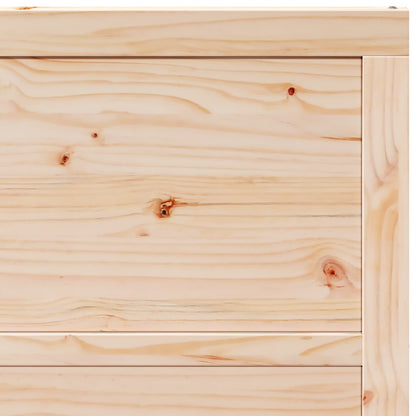 Barn Door Natural 100 x 2.5 x 208 cm Solid Pine Wood