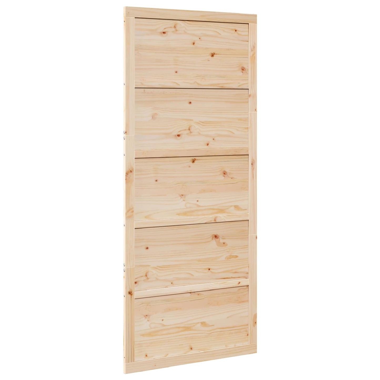Barn Door Natural 100 x 2.5 x 208 cm Solid Pine Wood
