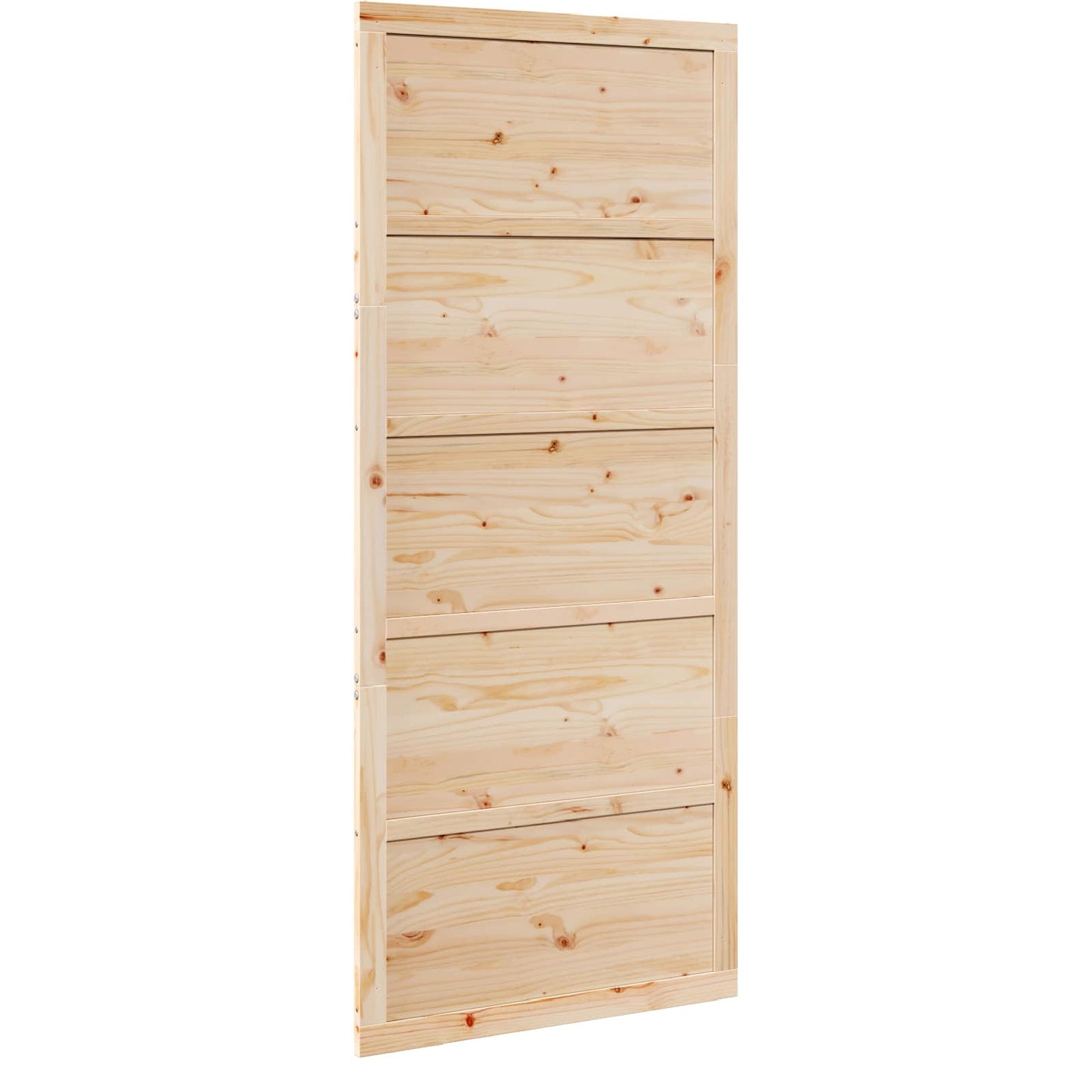 Barn Door Natural 100 x 2.5 x 208 cm Solid Pine Wood
