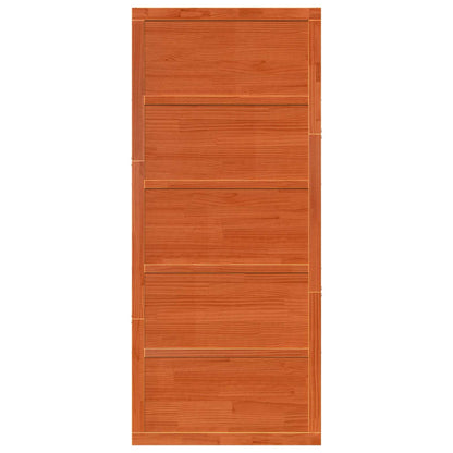 Barn Door Wax Brown 90 x 2.5 x 208 cm Solid Pine Wood