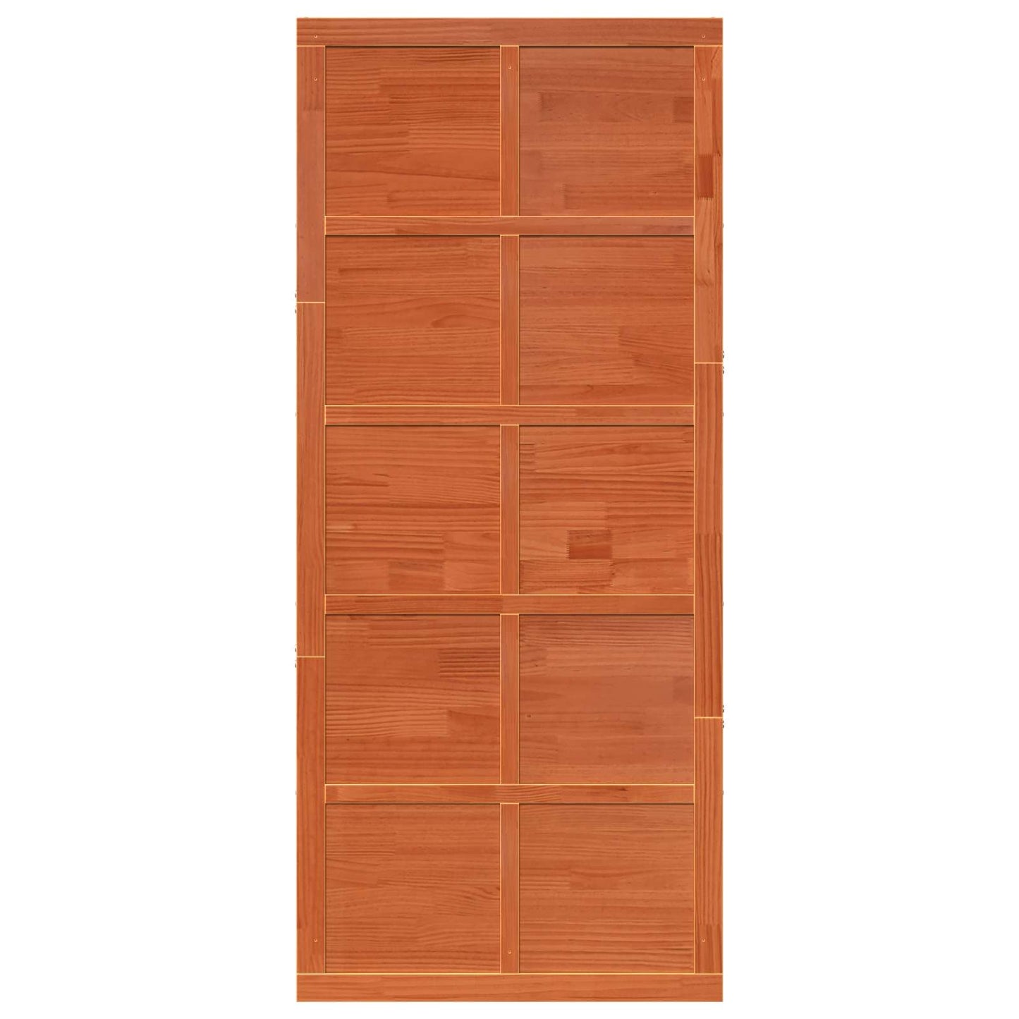 Barn Door Wax brown 90 x 2.5 x 208 cm Solid Pine Wood