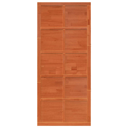 Barn Door Wax brown 90 x 2.5 x 208 cm Solid Pine Wood