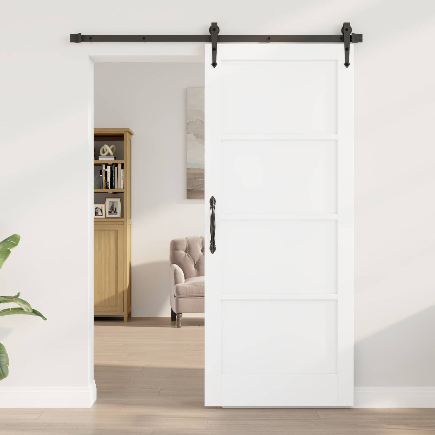 Interior Door White 83 x 202 cm Plywood