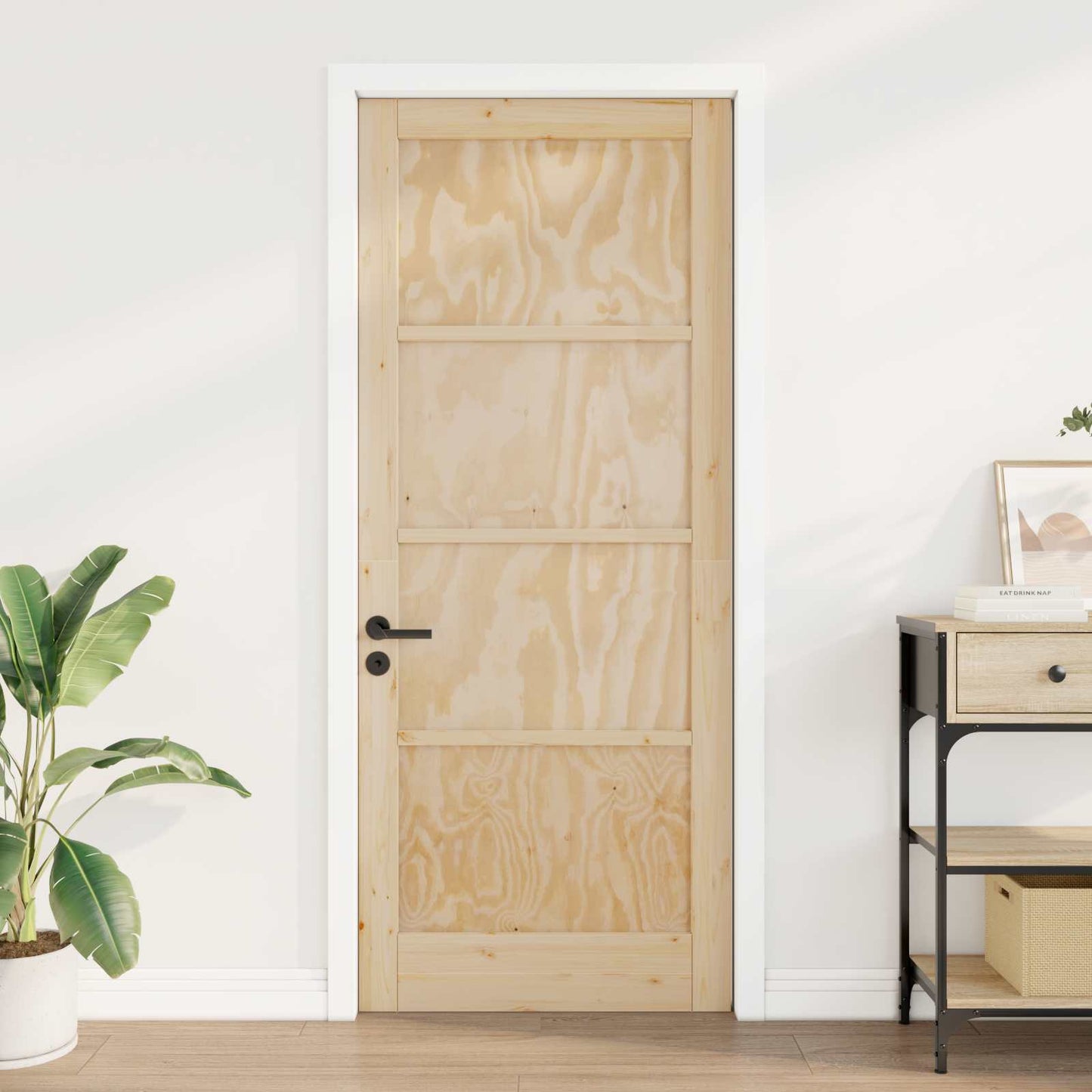 Interior Door Natural 86 x 211 cm Plywood