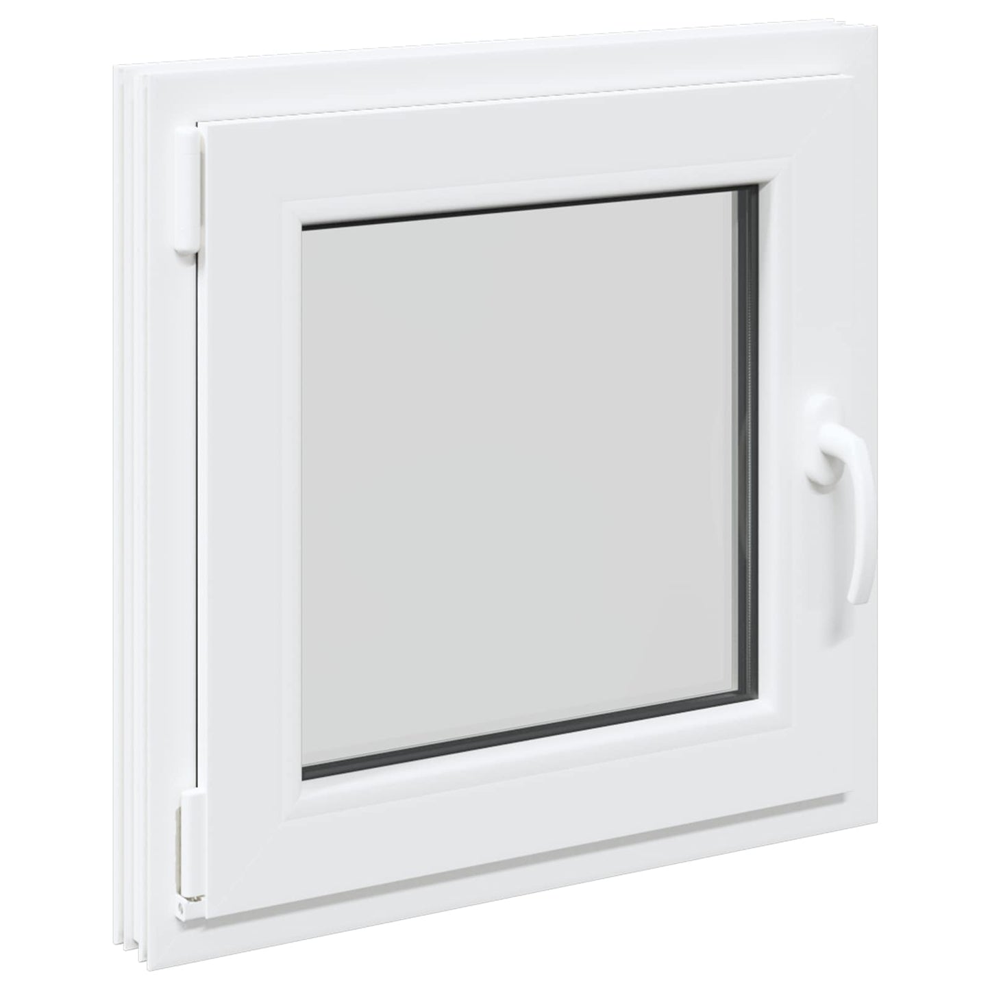 Basement Window RISOR 60 x 60 cm PVC and Glass White