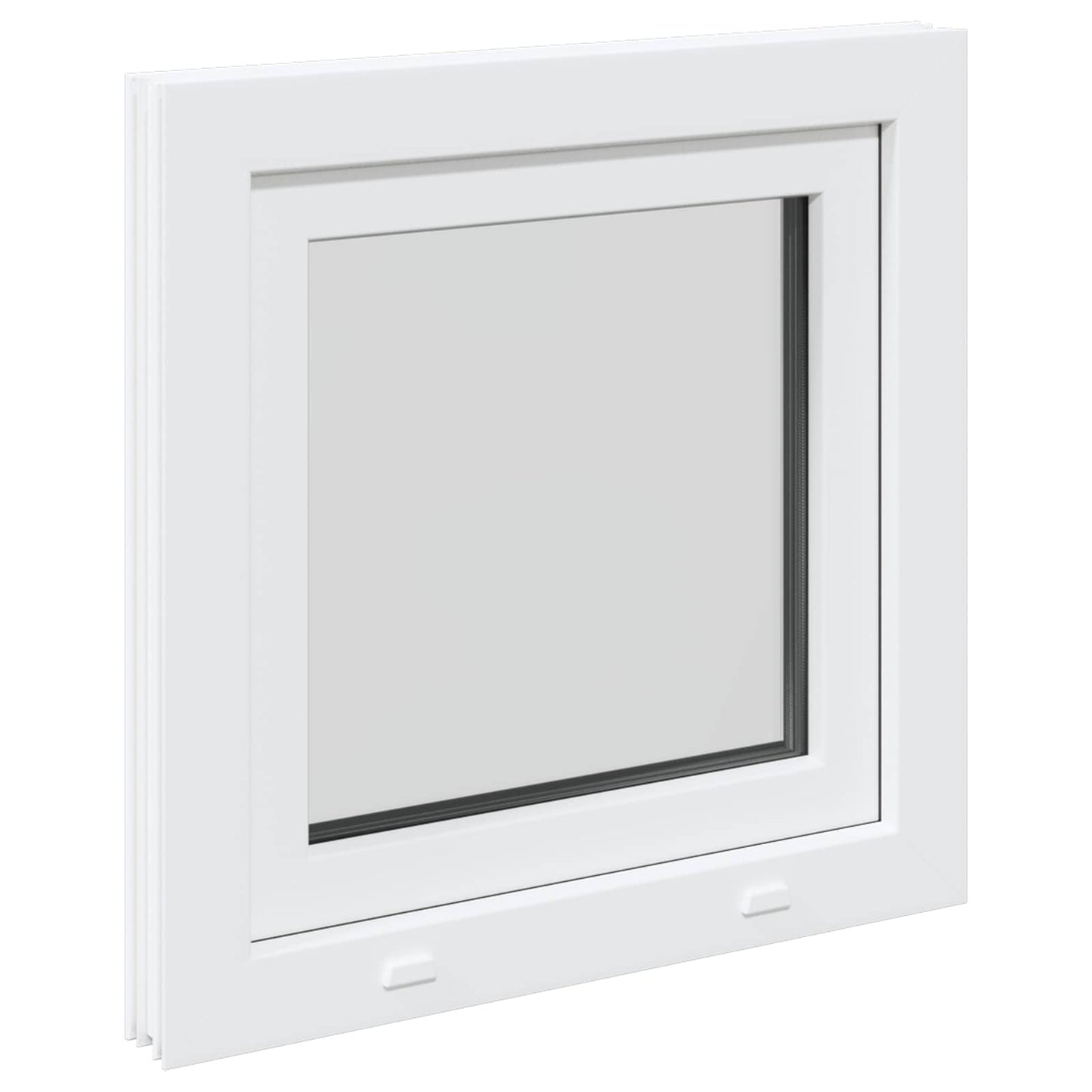 Basement Window RISOR 60 x 60 cm PVC and Glass White