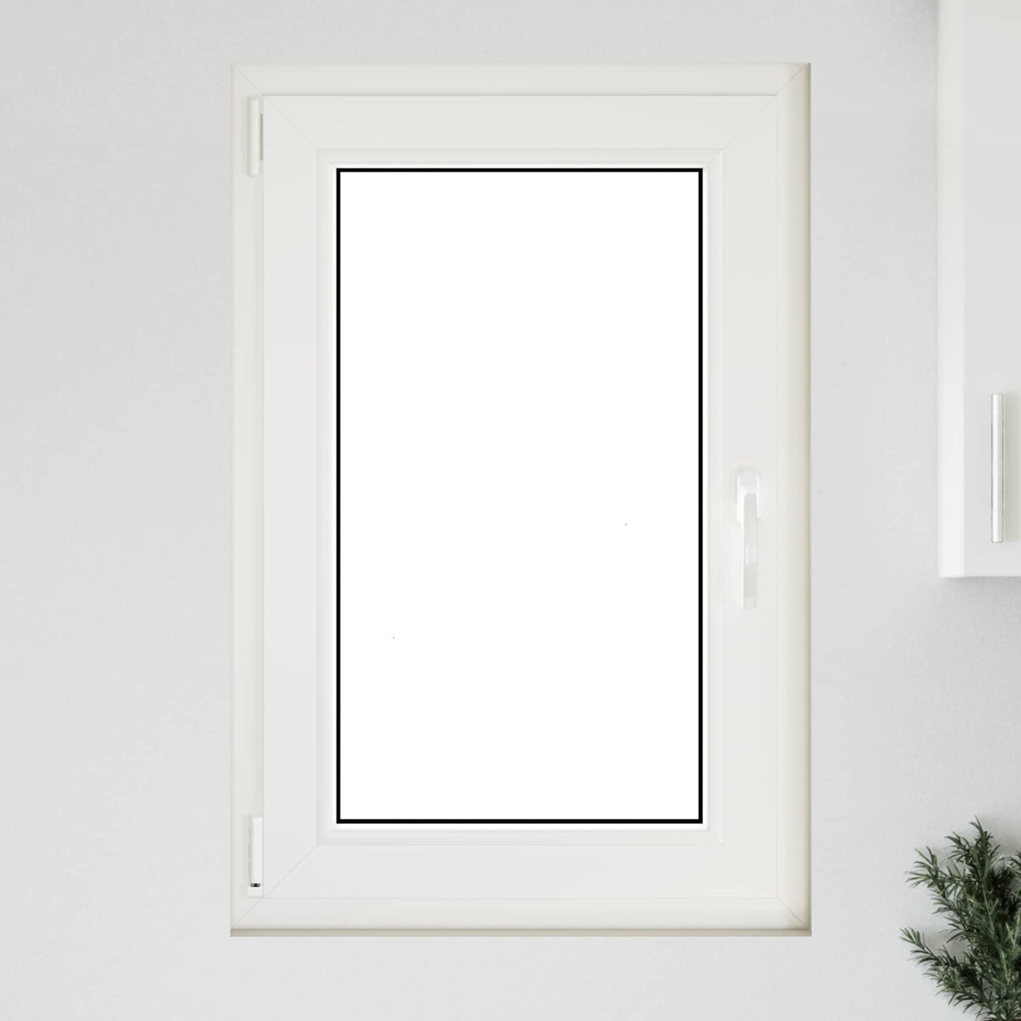 Basement Window RISOR 60 x 100 cm PVC and Glass White
