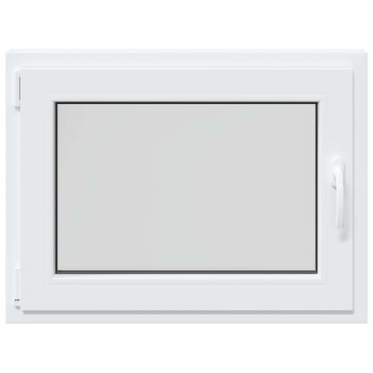 Basement Window RISOR 80 x 50 cm PVC and Glass White